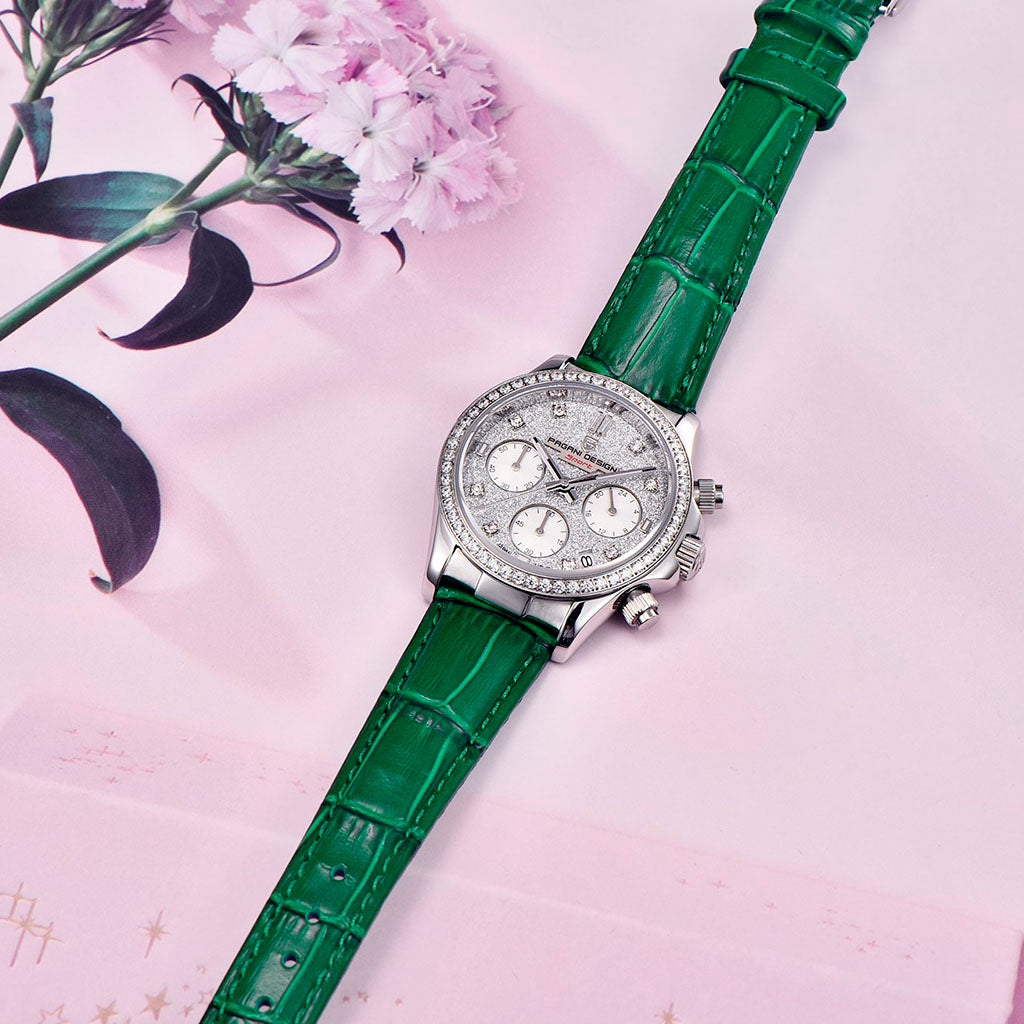 Relógio Feminino Pagani Design Daisy Green