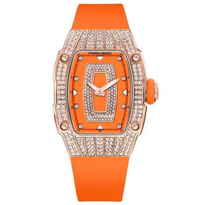 Relógio Feminino Pagani Design Marigold Orange Gold