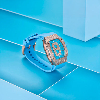 Relógio Feminino Pagani Design Marigold Blue Gold