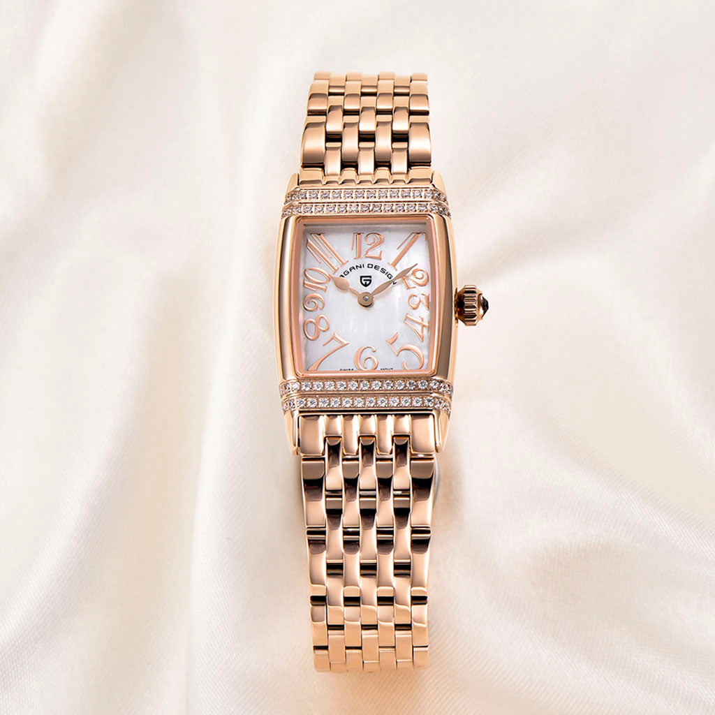 Relógio Feminino Pagani Design Sunflower Gold White