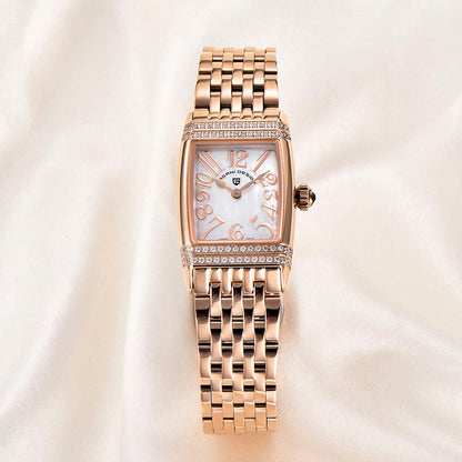 Relógio Feminino Pagani Design Sunflower Gold White